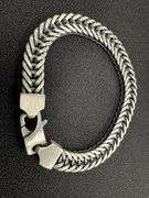 Men's 9.7mm Solid .925 Sterling Silver Heavy Oval Franco Chain Link Italy Handmade Bracelet 8.5" Inc