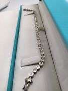 Very rare natural Mine Cut Diamond Bracelet in silver