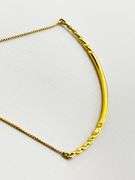 David Yurman 18KT Yellow Gold Curved Bar Necklace