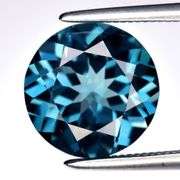 Top London blue 3.04ct Brazilian Topaz solitaire