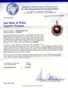 Stunning Brand New European Colossal Round Cabochon-Cut 35.61CTS Star Ruby & 2.02CTW Sapphire Gemsto