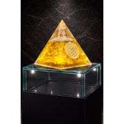 Handcrafted Citrine Orgonite Crystal Pyramid