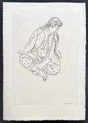 Very rare Henri Matisse etching signed in the plate, C.1920, from the series of Cinquante Dessins