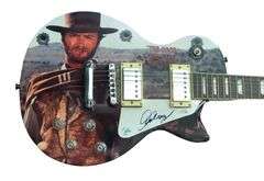 Clint Eastwood Autographed 1/1 The Good The Bad The Ugly Custom Guitar ACOA