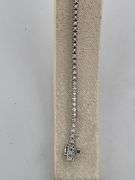 CERTIFIED 14K WHITE GOLD DIAMOND TENNIS BRACELET