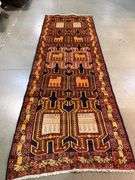 Stunning Persian Hamedan  Rug 3.6x9.7