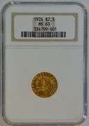 Very choice BU 1926 $2.50 Indian Gold Piece. NGC MS63