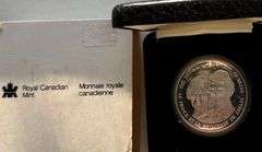 1983 Dianas Visit to Canada Proof Sterling Silver Medal,