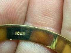 10k Yellow Solid Gold 5mm Comfort Fit Domed Plain Men's Women's Wedding Band Size 10