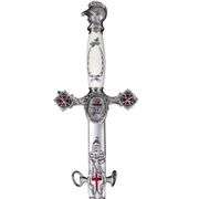 Knights Templar Ceremonial Sword with Stainless Steel Scabbard