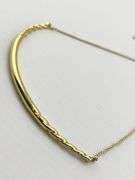 David Yurman 18KT Yellow Gold Curved Bar Necklace