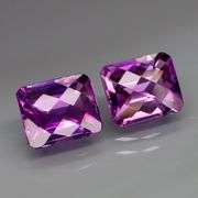 Substantial set of 12x10mm Royal purple Amethyst weighing 11.89 carats!
