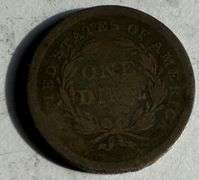 1840 O Toned No Drapery Seated Dime.