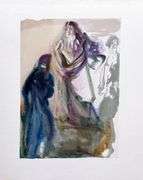 Highly Collectible Salvador Dali Original Color Engraving from The Divine Comedy