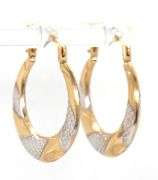 14kt Yellow gold hoop earrings