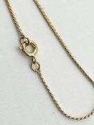 14KT Yellow Gold Filled Drop Tiger Eye Pendant Necklace