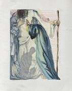 Rare Salvador Dali Original Engraving from The Divine Comedy, Purgatory