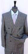 Stylish Double Breasted Flannel Comfort Fit Suit, Made in Italy