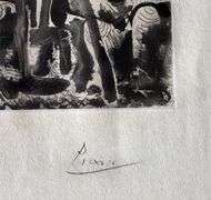 Highly Collectible and Rare Pablo Picasso Hand-Signed Etching