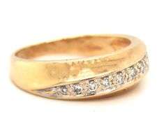 14kt Yellow gold diamond band