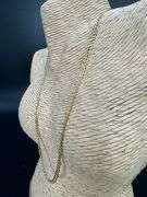 10k Yellow Gold Solid Curb Chain 3.5mm Link Necklace 22"