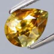 VS grade UNTREATED .98ct rich burnished gold Australian Sapphire