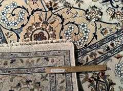 FINE SILK & WOOL KASHAN RUG 9x12