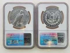 2024 Morgan & Peace Dollar Set, NGC MS70