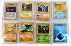 8 Pokémon 1999 Shadowless Trade Cards