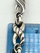 925 Sterling Silver Carolyn Pollack Vintage X-Link Infinity Interlocking Links Bracelet