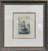 Extremely Rare and Collectible Antique Etching After Rembrandt, c. 1880