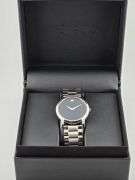Movado Museum Men’s 38mm Black Dial Swiss Quartz Watch Stainless Steel