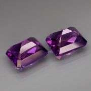 Substantial set of 12x10mm Royal purple Amethyst weighing 11.89 carats!