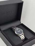 Movado Museum Men’s 38mm Black Dial Swiss Quartz Watch Stainless Steel