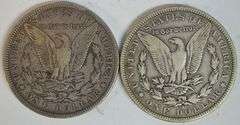 Scarce 1899-O Micro 'O' & 1899-S Morgan Silver Dollars