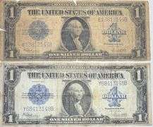 Two Series of 1923 $1 Silver Certificates