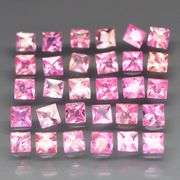 Radiant princess cut! 2.92ct pure pink Sapphire set!