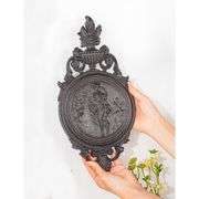 Lady of the Garden Vintage-Style Cast Iron Wall Plaque