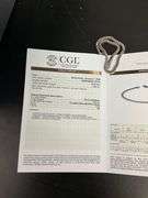 CERTIFIED 14K WHITE GOLD DIAMOND TENNIS BRACELET