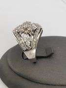 CERTIFIED 14K WHITE GOLD AND DIAMOND RING