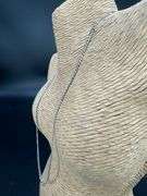 10k White Gold Solid Curb Link Chain 3.2mm Necklace 20"