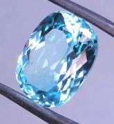 Superbly cut heavy flashing 18.97ct VS grade Swiss blue Topaz