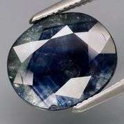 Stormy! Midnight blue Sapphire weighing 3.90 carats!