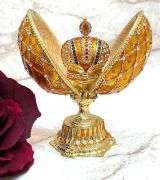 Fabergé-Style Imperial Crowned Egg Trinket