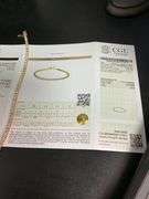 CERTIFIED BRAND NEW 14K YELLOW GOLD DIAMOND TENNIS BRACELET