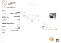 14kt White gold 1.07ct lab grown diamond pear shaped in Gabriel & Co 0.26ctw halo open Infinity diam