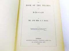 1859 Hall's Book of the Thames - Rare