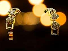 Beautiful 14 Kt Yellow Gold Plated Heart Bracelet