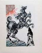 Collectible Original Color Engraving by Salvador Dali from The Divine Comedy