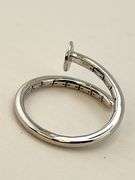 925 Sterling Silver Nail Ring
